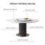 Ensembles de table de salle à manger légers et luxueux en faux marbre.-102535245