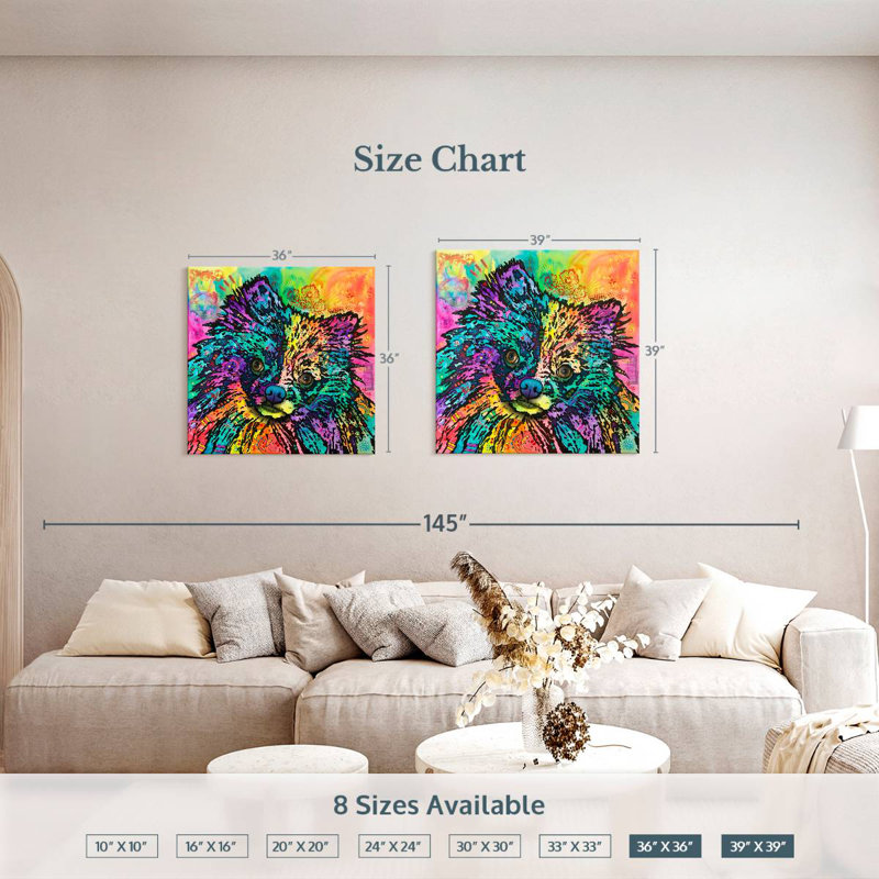 Brampt Dasher, 39" H x 39" W