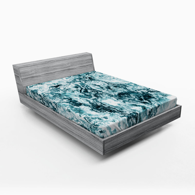 Microfiber Abstract Fitted Sheet, Full Fitted Sheet