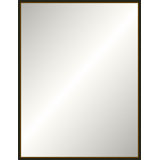 Distressed Black Old World Mirror