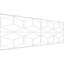 Panneau de lambris H 32 1/4 po x l 94 1/2 po x P 2/5 po