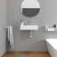 Lavabo de salle de bain rectangulaire en céramique APRESSHUI 7,28 po