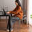 Black Solid back Plastic Chair(Set of 2)
