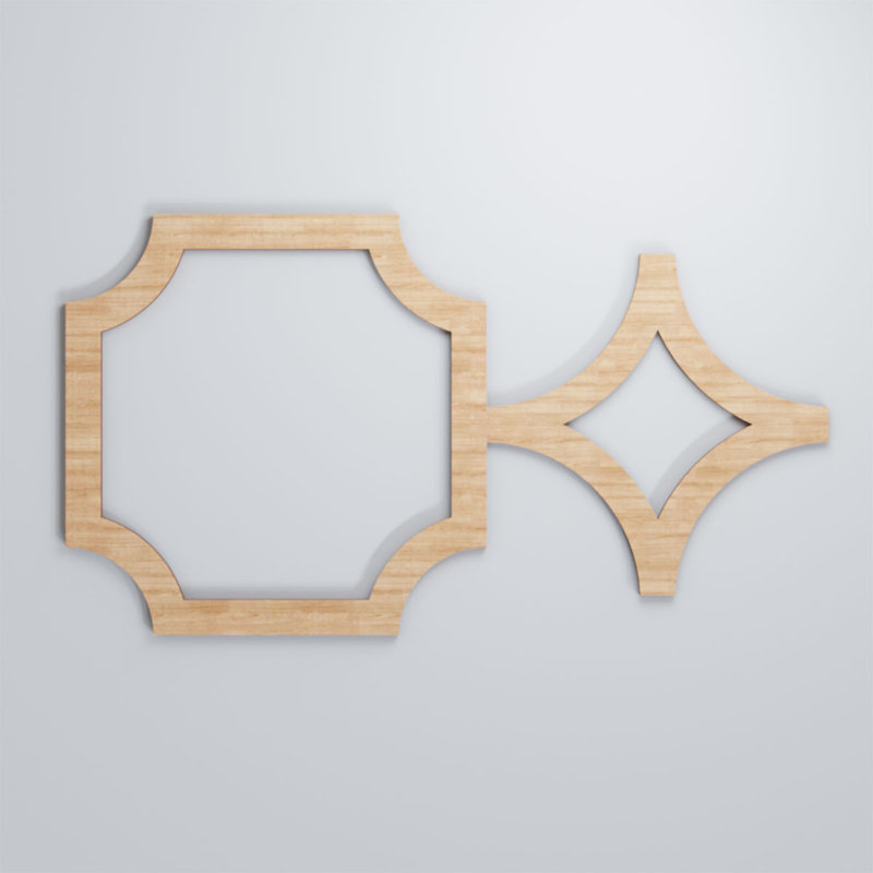 Panneaux muraux décoratifs en bois Anderson, Aulne, H 15 3/8 po x l 27 7/8 po x P 1/4 po