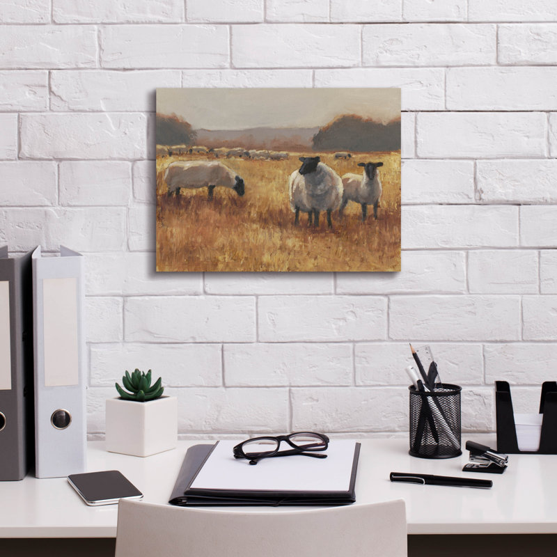 «Grazing At Sunset 2» par Ethan Harper, art mural sur toile
