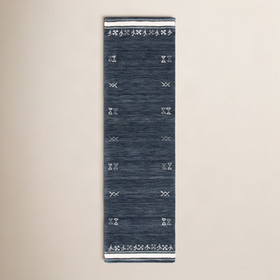 Santiago Charcoal Handmade Wool Geometric Rug