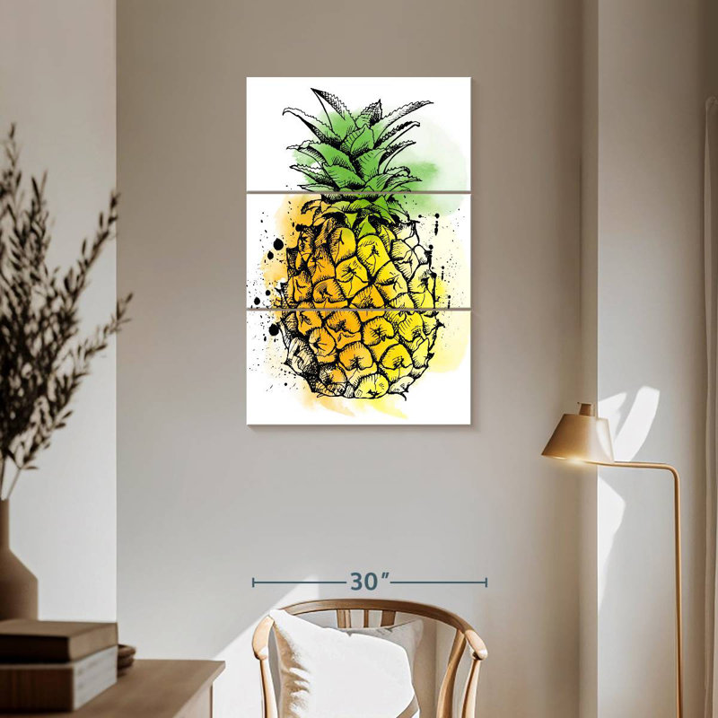 Yarlin Tropical Pineapple, 57" H x 36" W