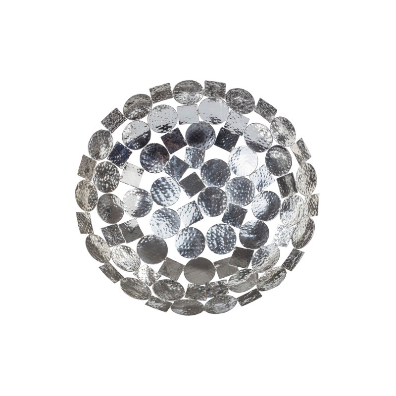 Modern Square Bowl, 12", Silver