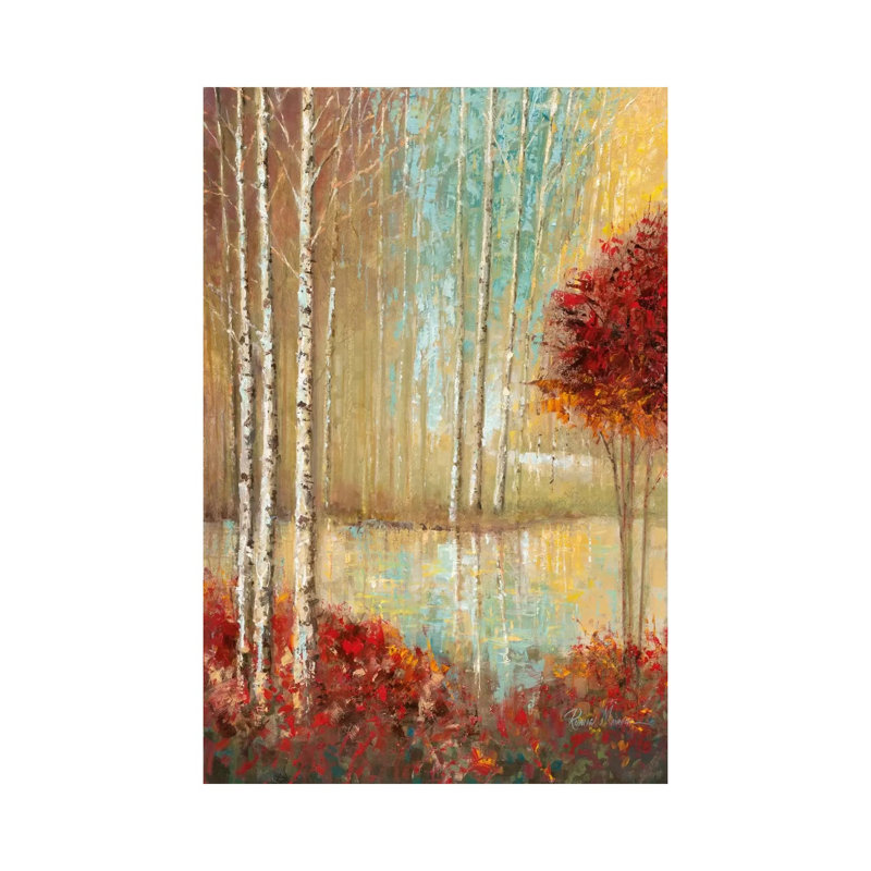 Emerald Pond by Ruane Manning - Gallery-Wrapped Canvas Giclée on Canvas, Wrapped Canvas, 20.32 cm H x 30.48 cm W