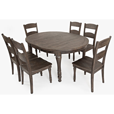 Westhoff 6 - Person Extendable Solid Wood Dining Set