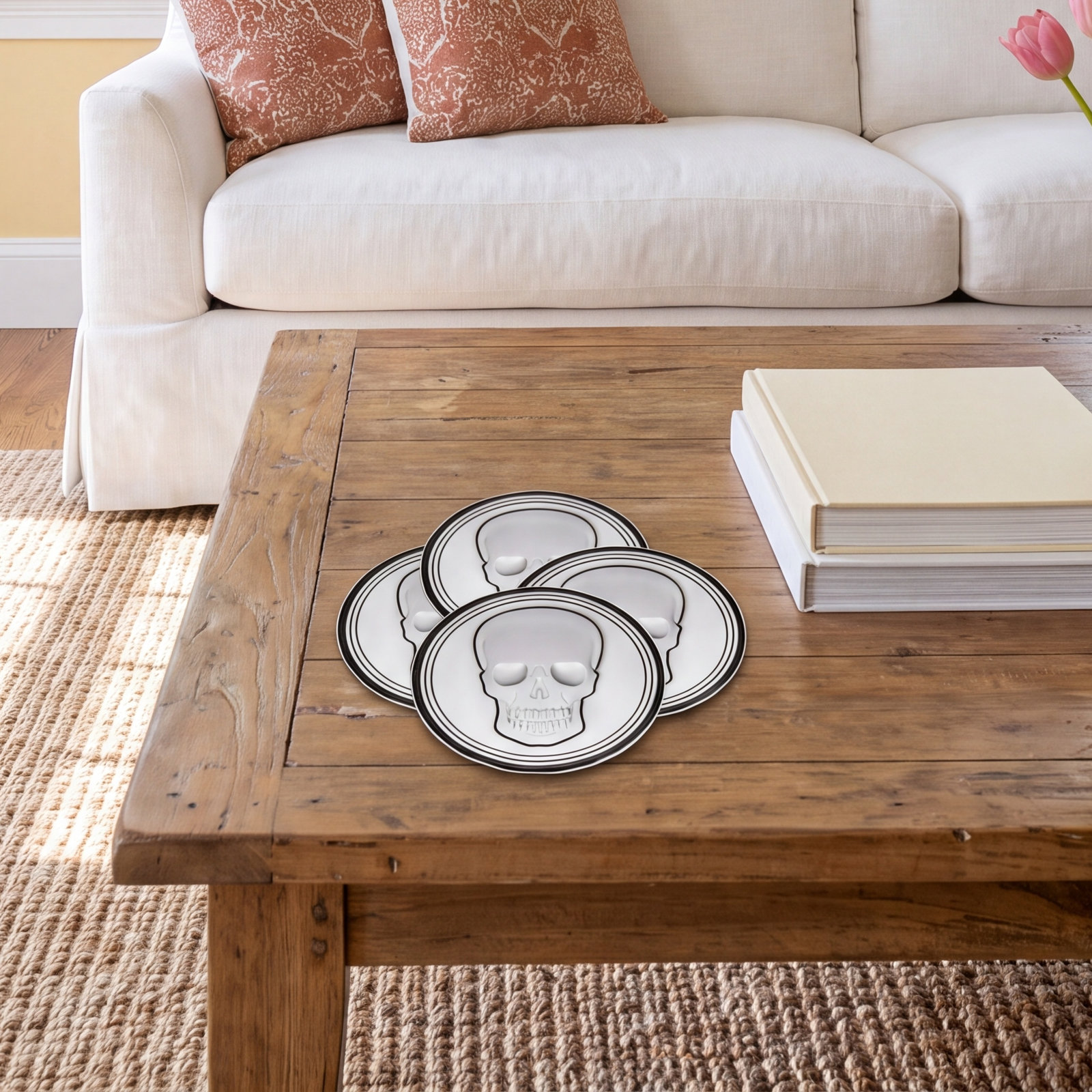 Skull Stackable Coaster Set