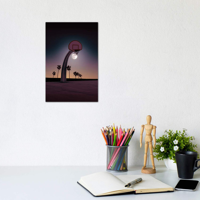 Basketmoon by Jonas Loose - Wrapped Canvas Print, 20.32 cm H x 30.48 cm W