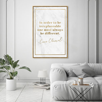 " Typography And Quotes Be Different Gold Fashion Quotes And Sayings "