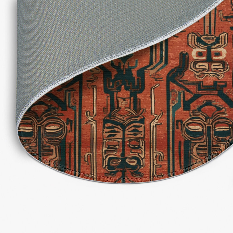Tapis intérieur et extérieur ArtDeco, Rond 5 pi