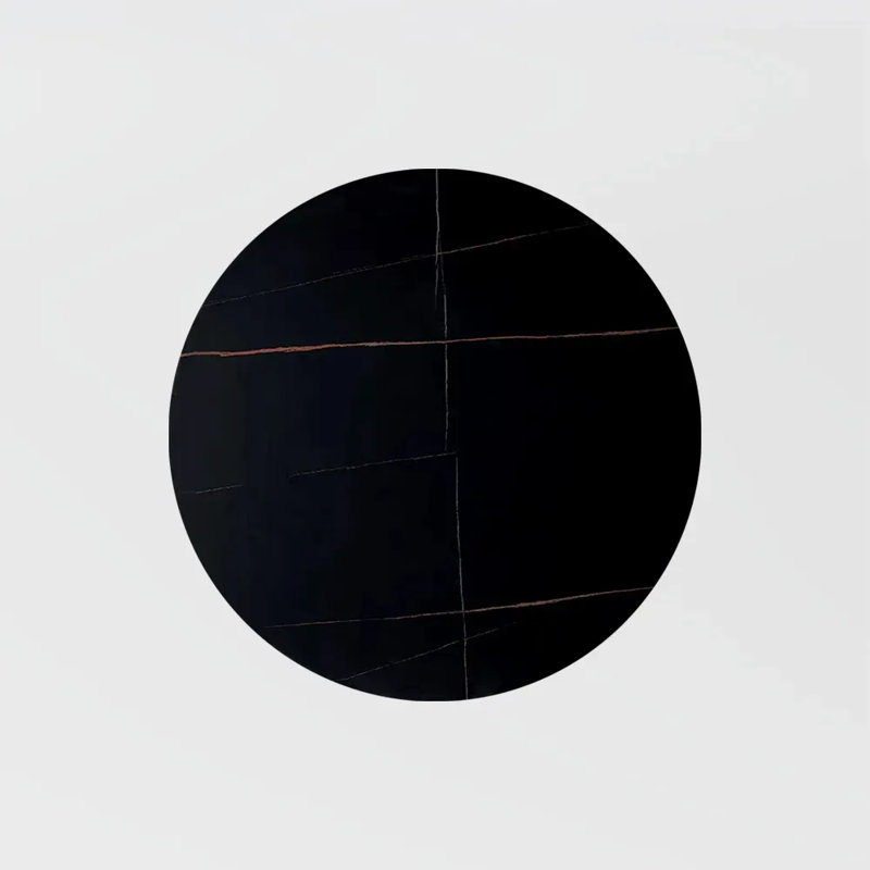 Plateau tournant 50 po noir brillant amovible