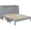Élégant lit gris avec un tiroir généreux pour les accessoires - Pièce de chambre à coucher tendance grande capacité. Optimise l'utilisation de la pièce. Permet de ranger plusieurs objets. Look élégant. Chargement-1003841253-1003841252