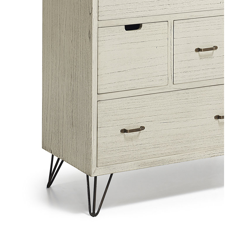 Muria Solid Wood 110cm W 6 - Drawer Chest of Drawers