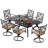 6 - Person Rectangular Outdoor Dining Set with Cushions