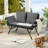 Rattan Outdoor Convertible Loveseat-1149102583