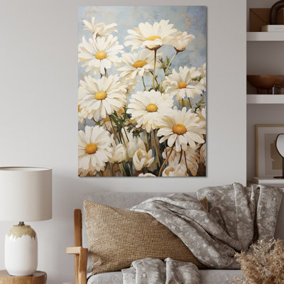 " White Daisy Fields Elegance I "