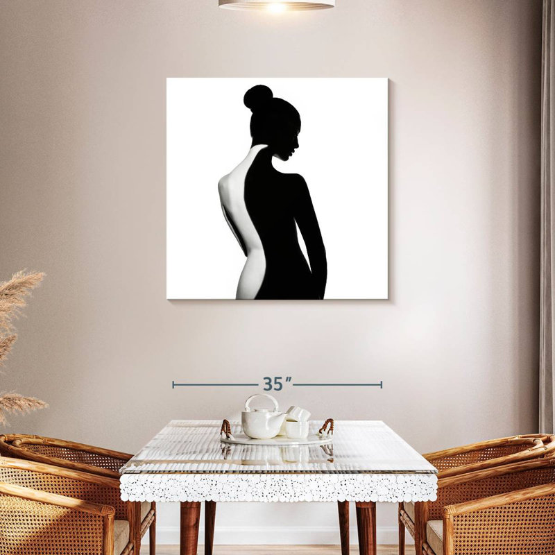 Silhouette de femme créative Senne, H 36 po x l 36 po