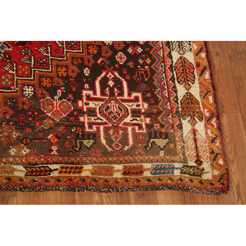 Tapis tribal à motif géométrique traditionnel 6 x 8