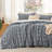 Bedsure Tufted Boho King Comforter Set – 3-Piece Grey Shabby Bedding，Farmhouse Jacquard Bed Set with Embroidery, All-Season Softness for Cozy Bedrooms & Boho-Chic Gifts-110437399-105490890