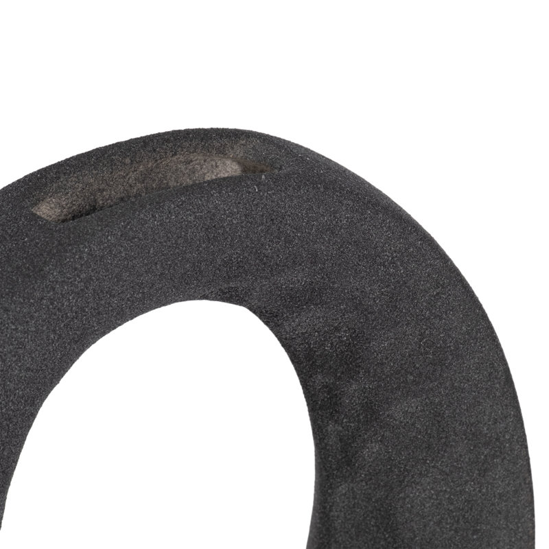 Vase de table sculptural en céramique sculpturale pour la décoration intérieure, H 7 po x l 2 po x P 2 po, Noir