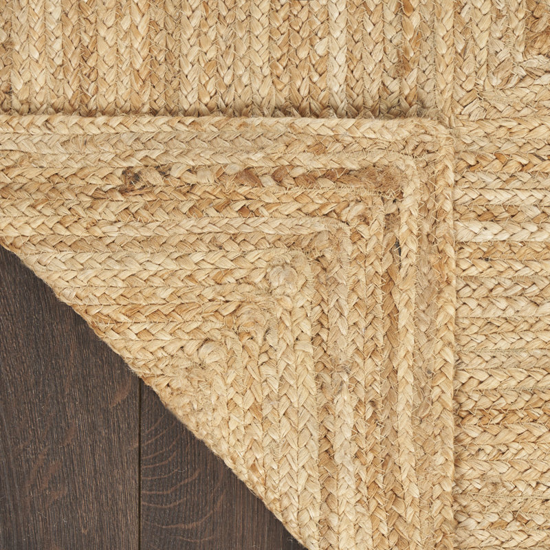 Denby Jute/Sisal Solid Area Rug, Rectangle 6' x 9'