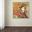 Berkley «Big Eyed Girl I Am the Queen (With Words)», reproduction sur toile tendue-21179921