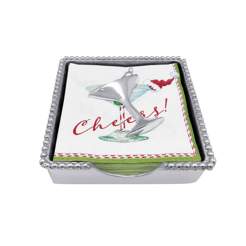 Porte-serviette cocktail perlé