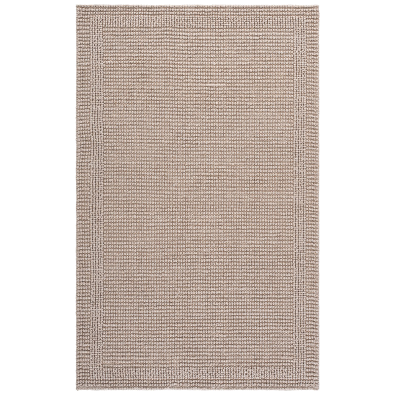 Laine tissée à la main Natura Coton Tapis d'intérieur recyclé P.E.T, Rectangle 9 pi x 12 pi