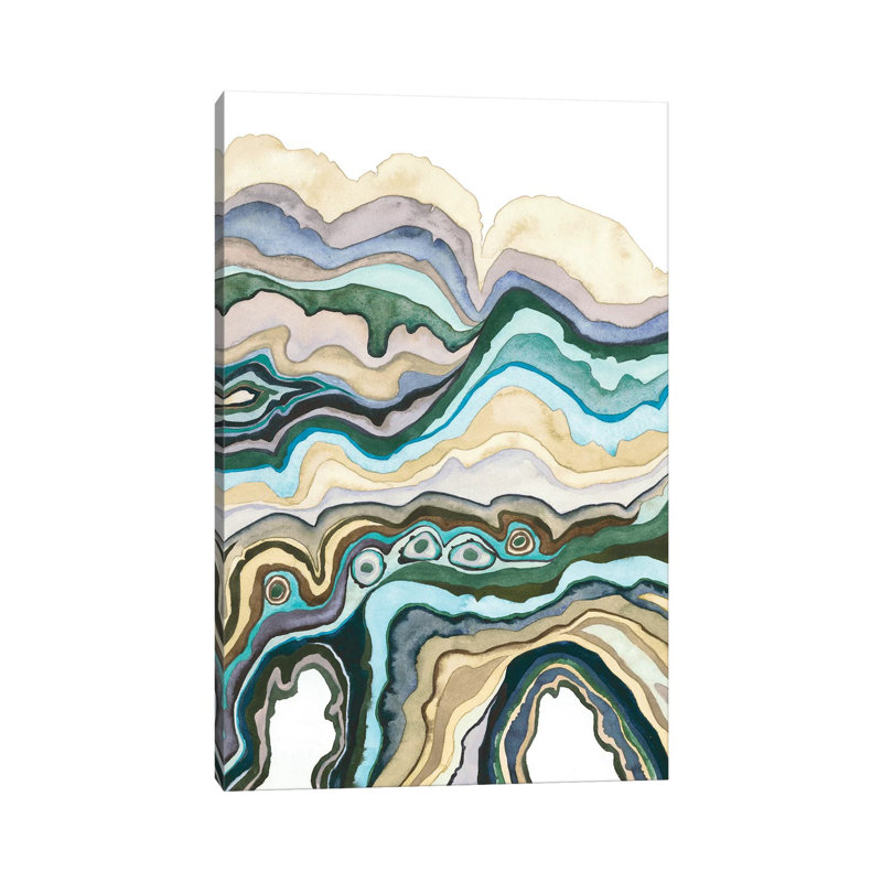 Quartz Lore IV by Grace Popp - Wrapped Canvas Painting, 20.32 cm H x 30.48 cm W