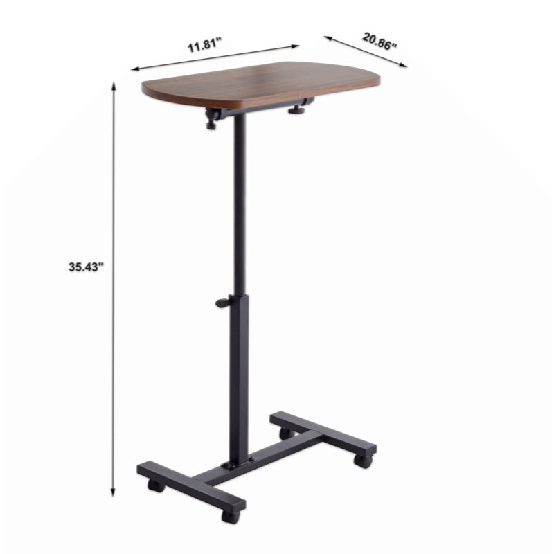 Hauteur de la table en forme de C du canapé réglable en hauteur, support pour ordinateur portable