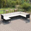 Ensemble modulaire de patio carré avec coussins 23,6 po Torika-184985204