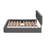 Queen Upholstered Platform Bed with Storage Drawers & Twin XL Trundle, Linen Fabric, No Box Spring Needed- Dark Gray-10171284