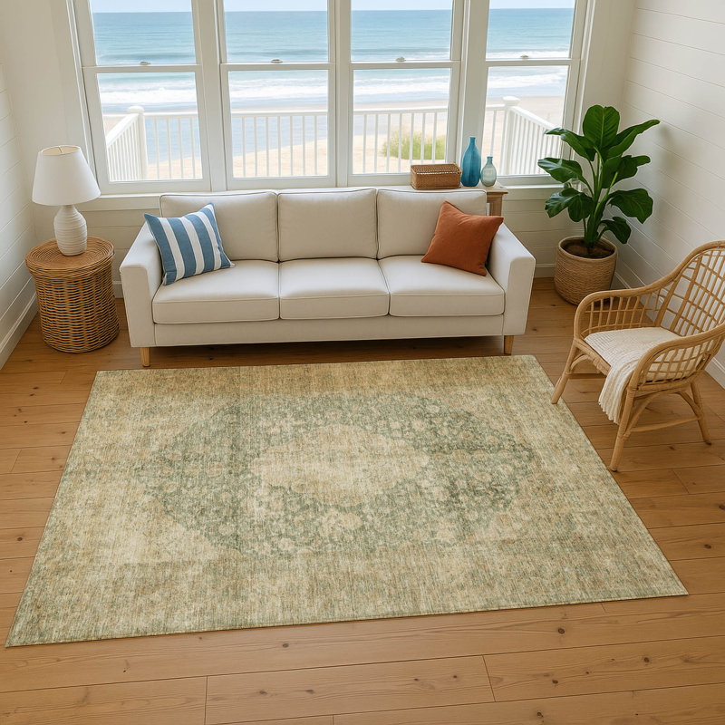 Tapis de qualité supérieure Honig AMF1657 Global, Rectangle 5 pi x 7 pi 6 po