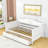 Crotts Twin Size Two Drawers Wooden Daybed-674444407