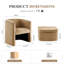 Kyah Upholstered Barrel Chair with Footstool-1991180319