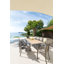 Kalem Rectangular Metal Extendable Outdoor Dining Table , 160cm cm W 115cm cm D