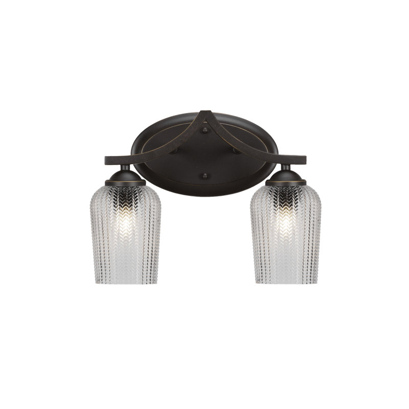 Zilo 2 Light Bath Bar, White, Graphite