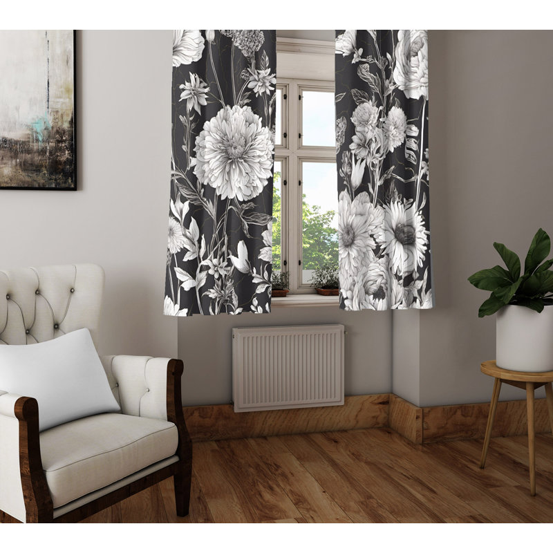 Semi Sheer Curtain Pair, 20" W x 82" L