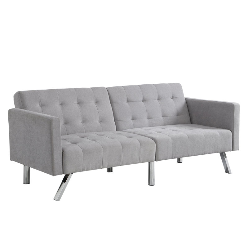 Gris avec dossier divisé pour une utilisation polyvalente des sièges pliants dans une chambre de dortoir pratique, Light Grey