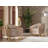 Elegance 4 Piece Beige Living Room Set
