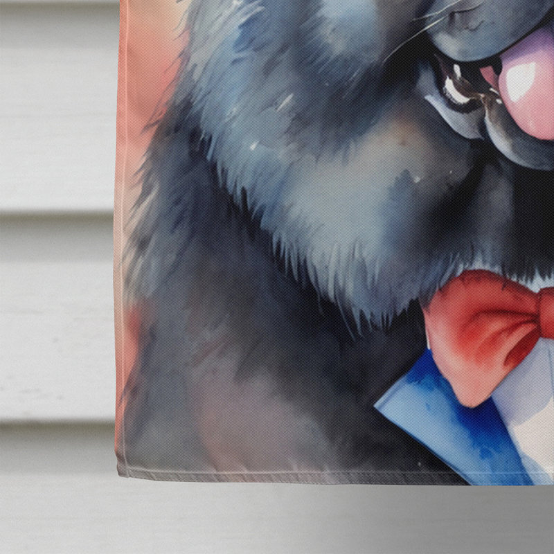 Drapeau patriotique de la maison américaine, Chow-chow noir
