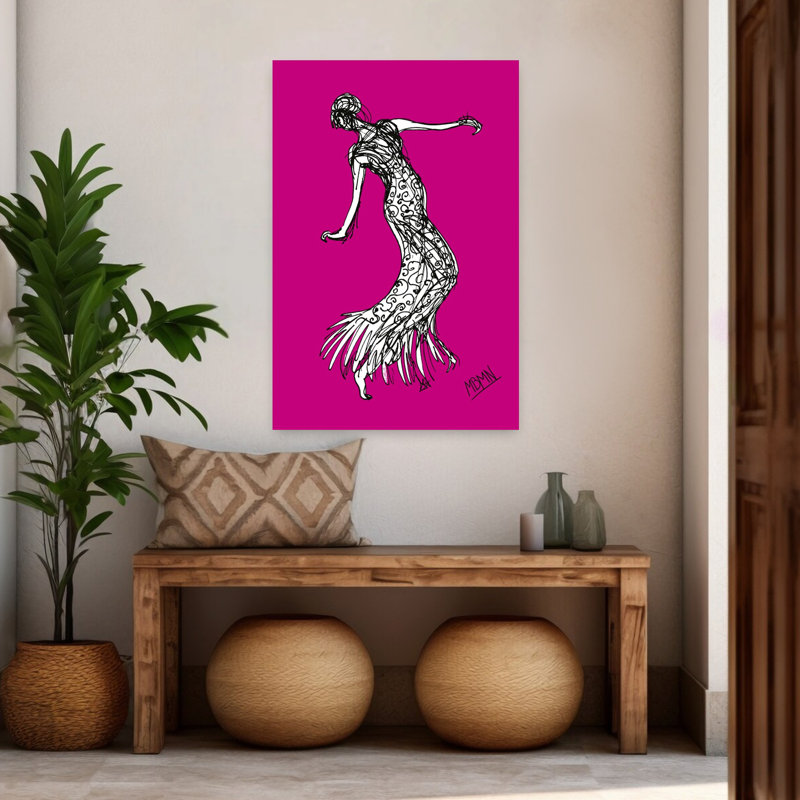 Art contemporain, art mural contemporain, H 48 po x l 32 po