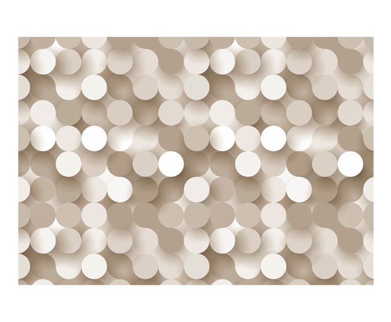 Non-Pasted Polka Dots Wall Mural, 38.6" W x 2.3' L