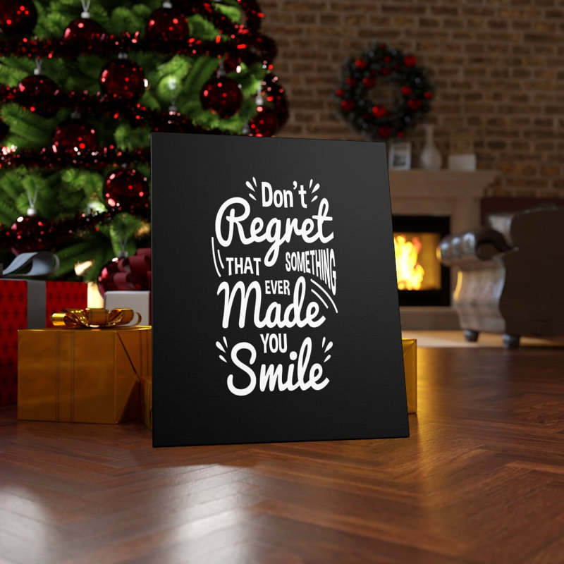 Made You Smile - Wrapped Canvas Print