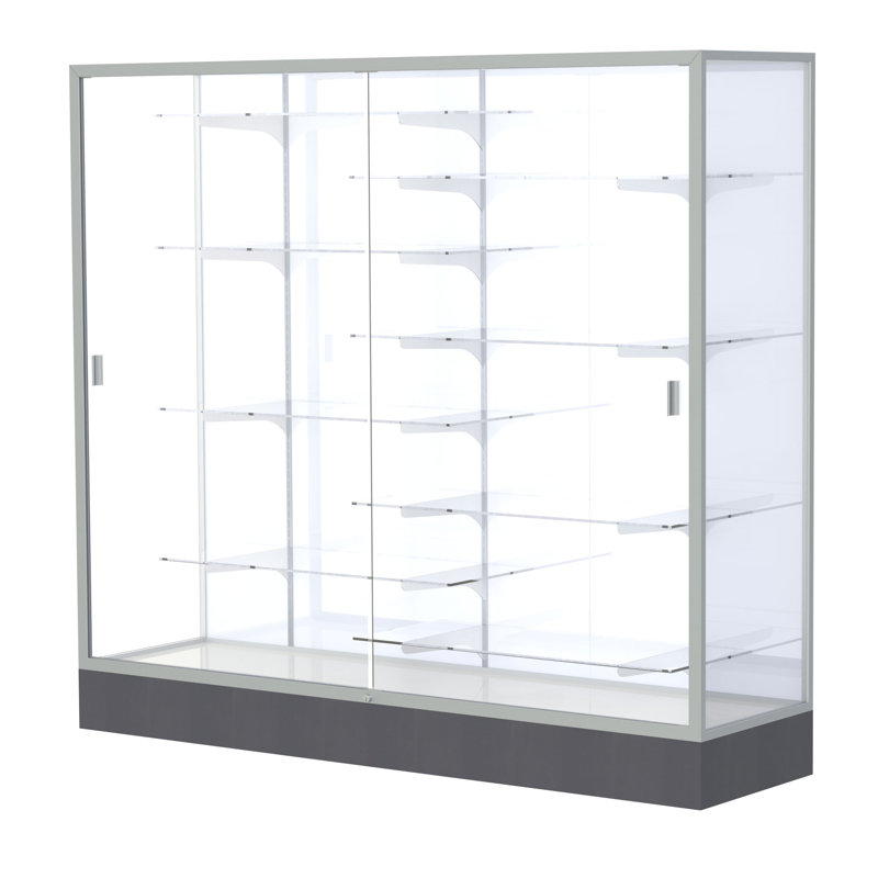 Vitrine à trophées Colossus Series, Blanc, Satin, H 66 po x l 72 po x P 20 po