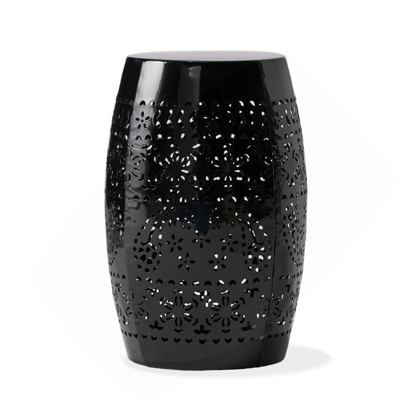 Outdoor Metal Patio Side Table,End Table, Black